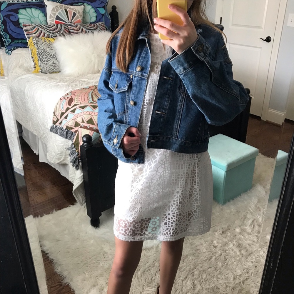 RVCA white lace dress